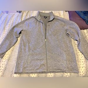 Mens gray 3XL sweatshirt by George with 3 zippered pockets